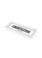 Dikdörtgen Servis Tabağı Congratulations 35X16 Cm