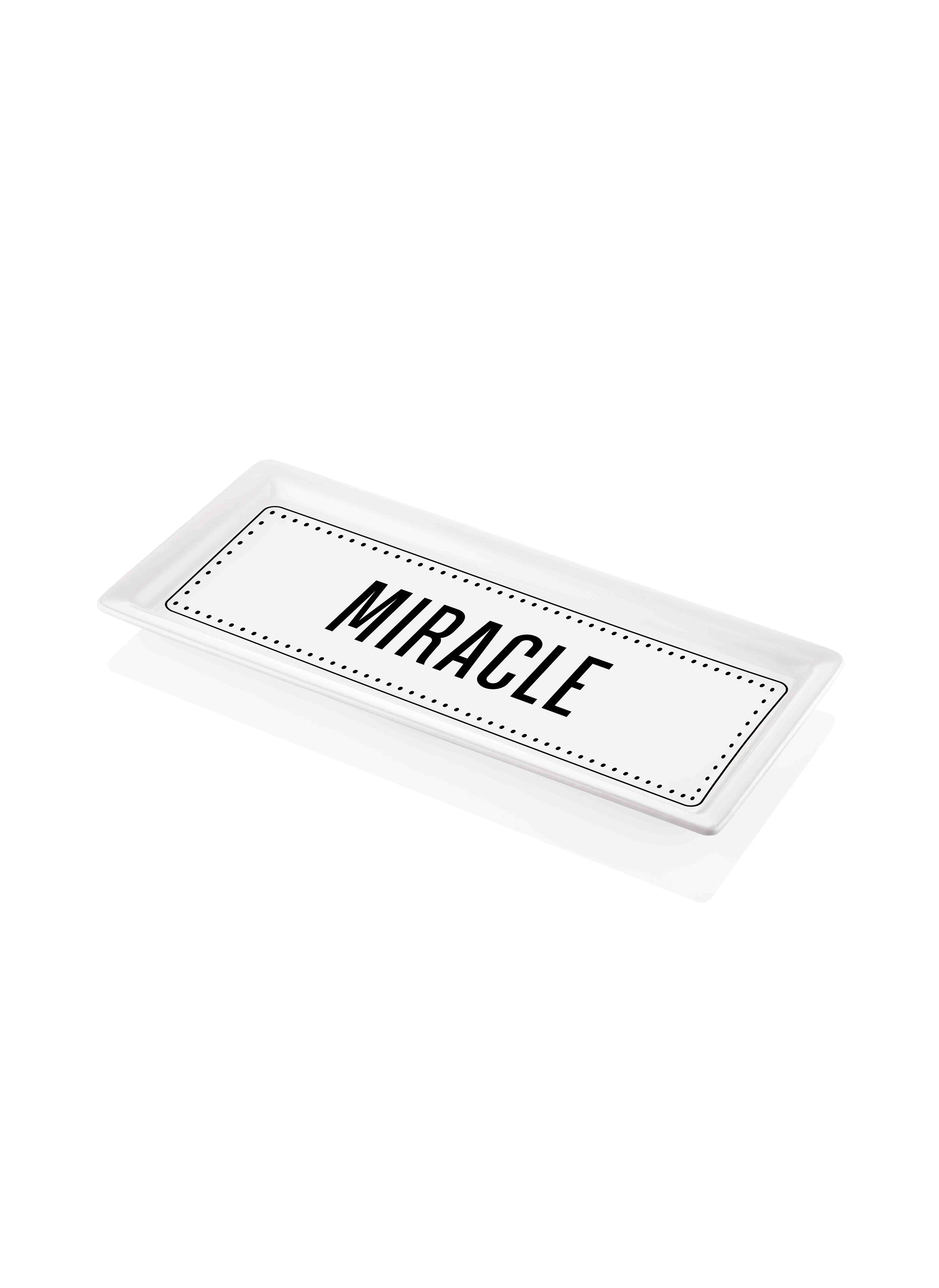 Dikdörtgen Servis Tabağı Miracle - 35 X 16 Cm
