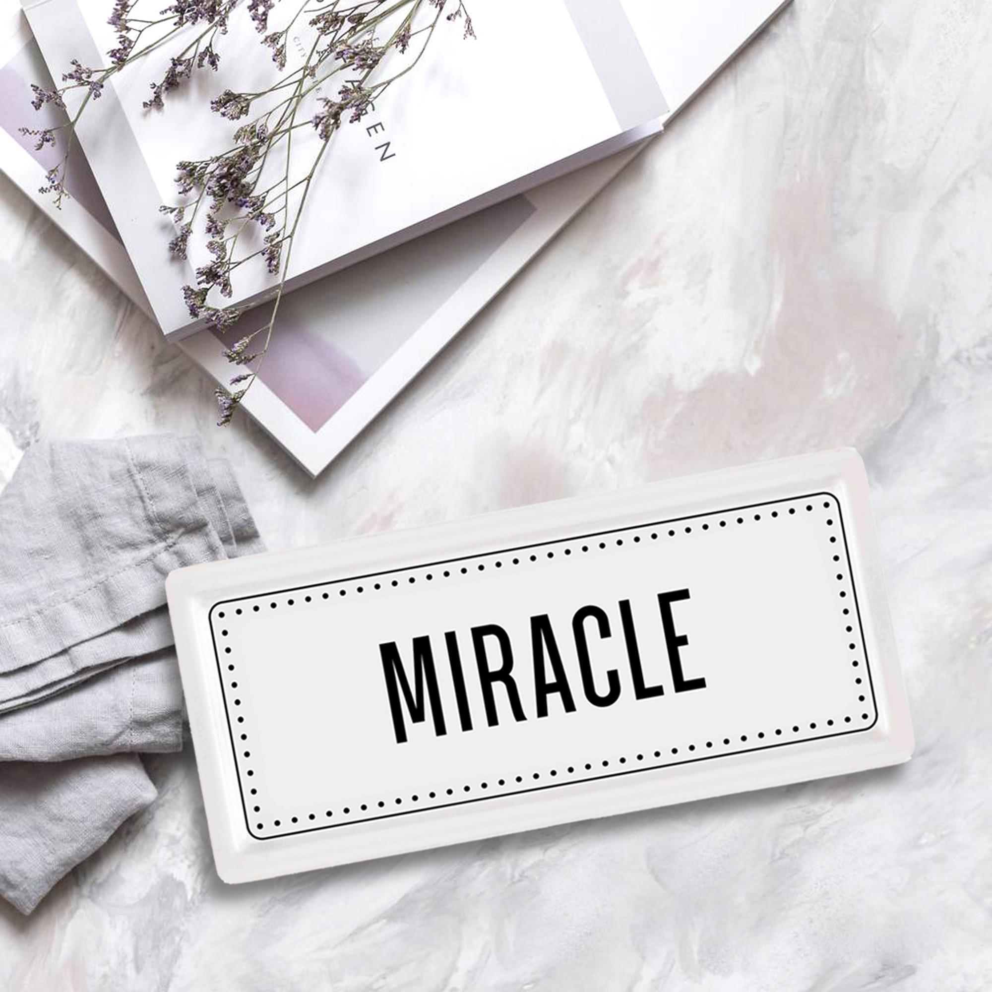 Dikdörtgen Servis Tabağı Miracle - 35 X 16 Cm