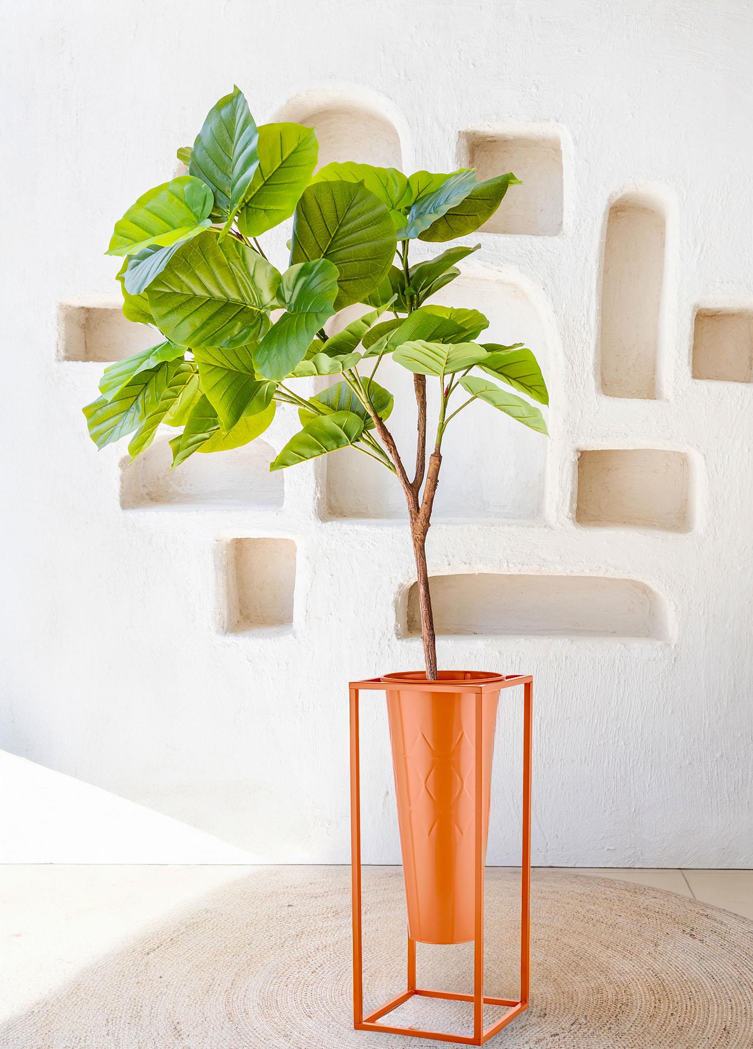 Ficus Umbellata Yapay Ağaç Yeşil 4 Dallı 150 Cm