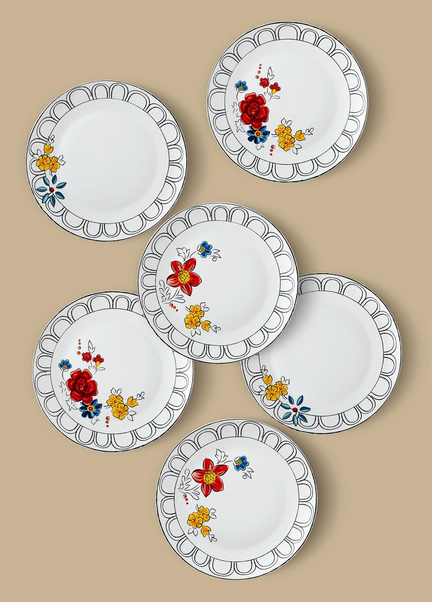 Fiore Servis Tabağı 6 Kişilik