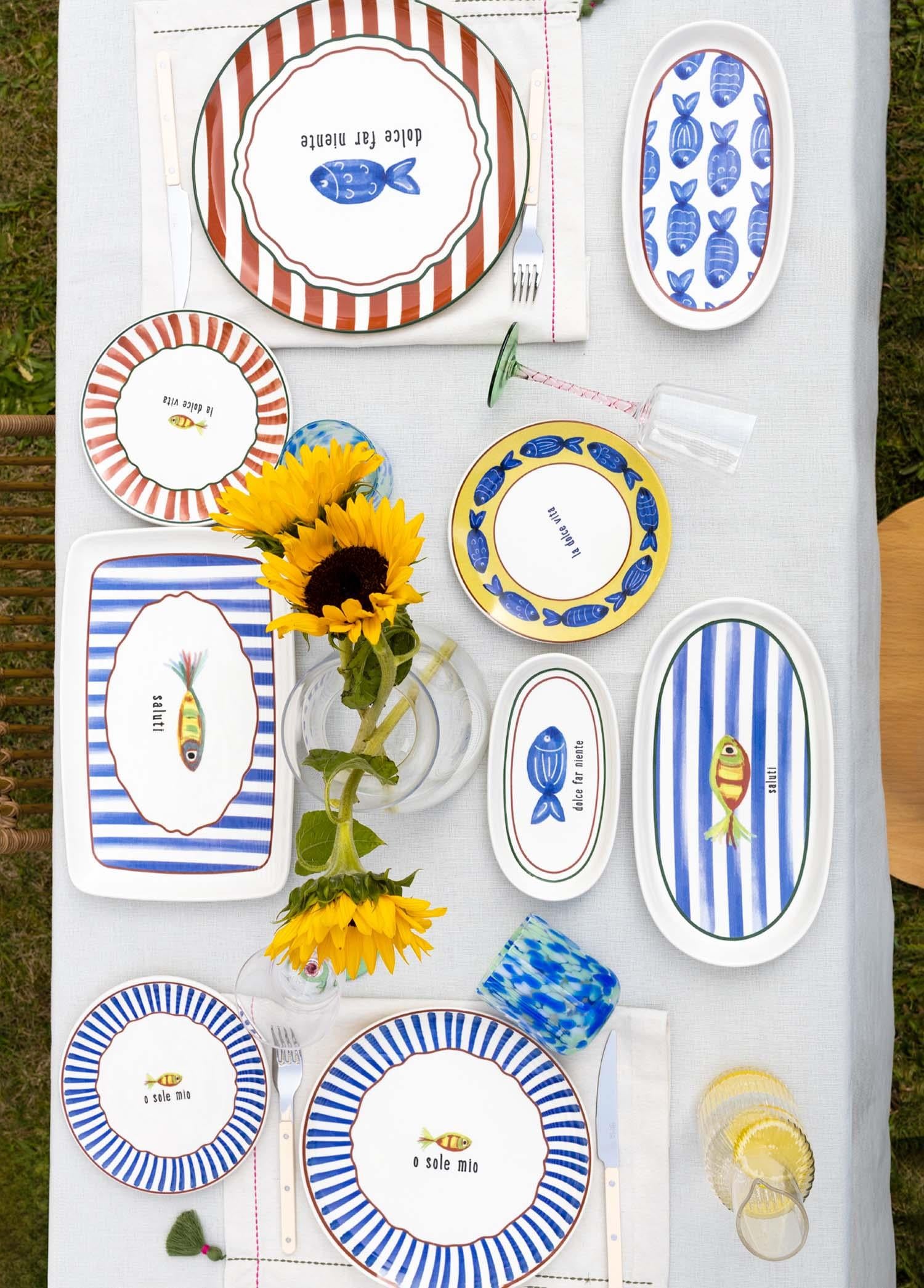 Fish Pasta Tabağı 6Lı Set 19 Cm
