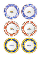 Fish Pasta Tabağı 6Lı Set 19 Cm