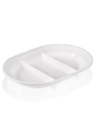 Grande Servis Tabağı 3 Bölmeli Beyaz 42 Cm