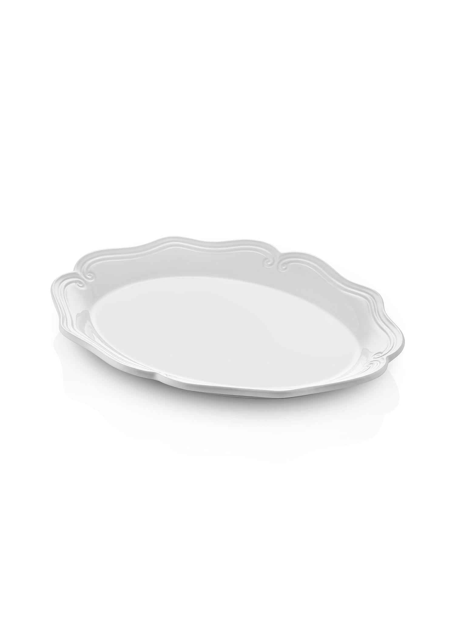 Grande Servis Tabağı Beyaz 41X32 Cm Grd0008