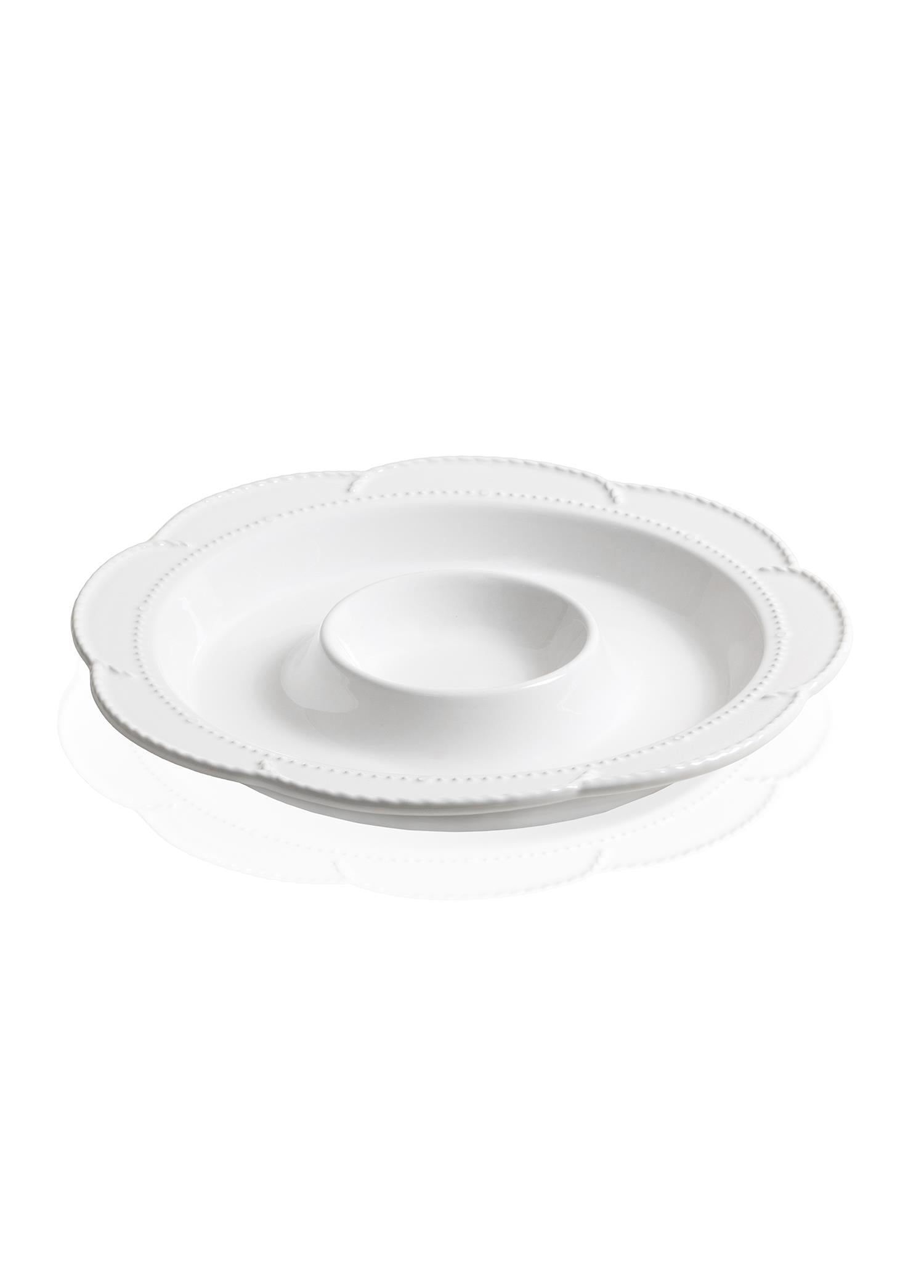 Grande Servis Tabağı Bölmeli Beyaz 39 Cm Grd0013