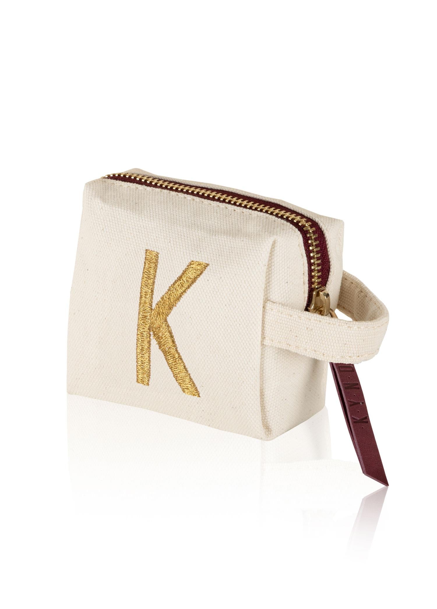 Harf Nakışlı Çanta K 14X12 Cm