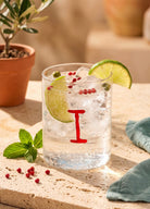 Cam Su Bardaği -I- Kırmızı 420 Ml