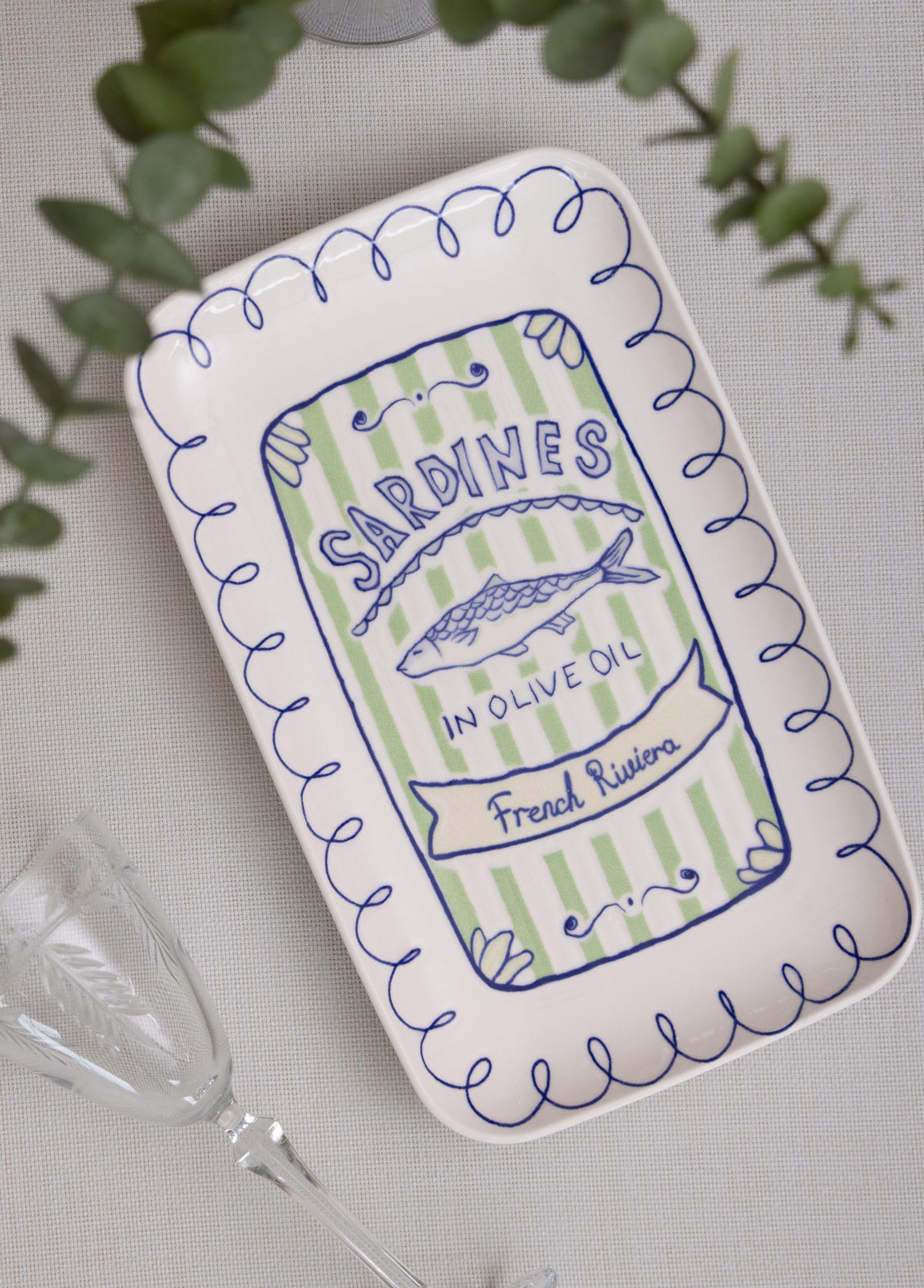 Italian Summer Dikdörtgen Servis Tabağı 31X20 Cm