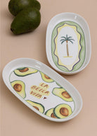 Italian Summer Oval Servis Tabağı 2Li 23 Cm