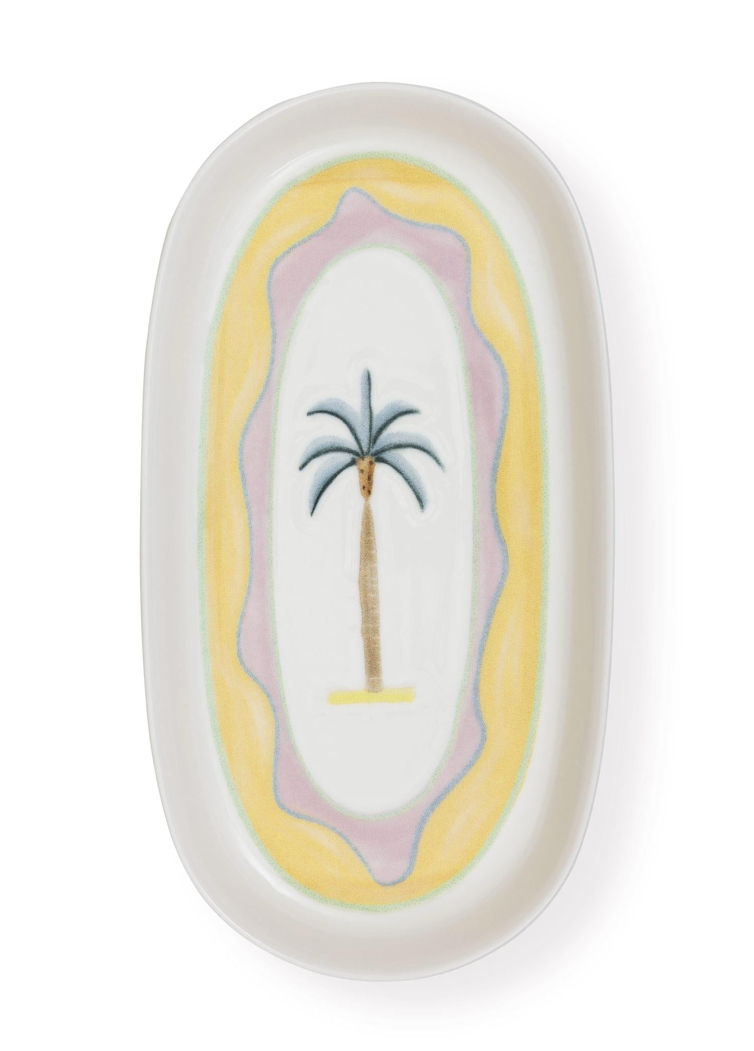 Italian Summer Oval Servis Tabağı 2Li 23 Cm