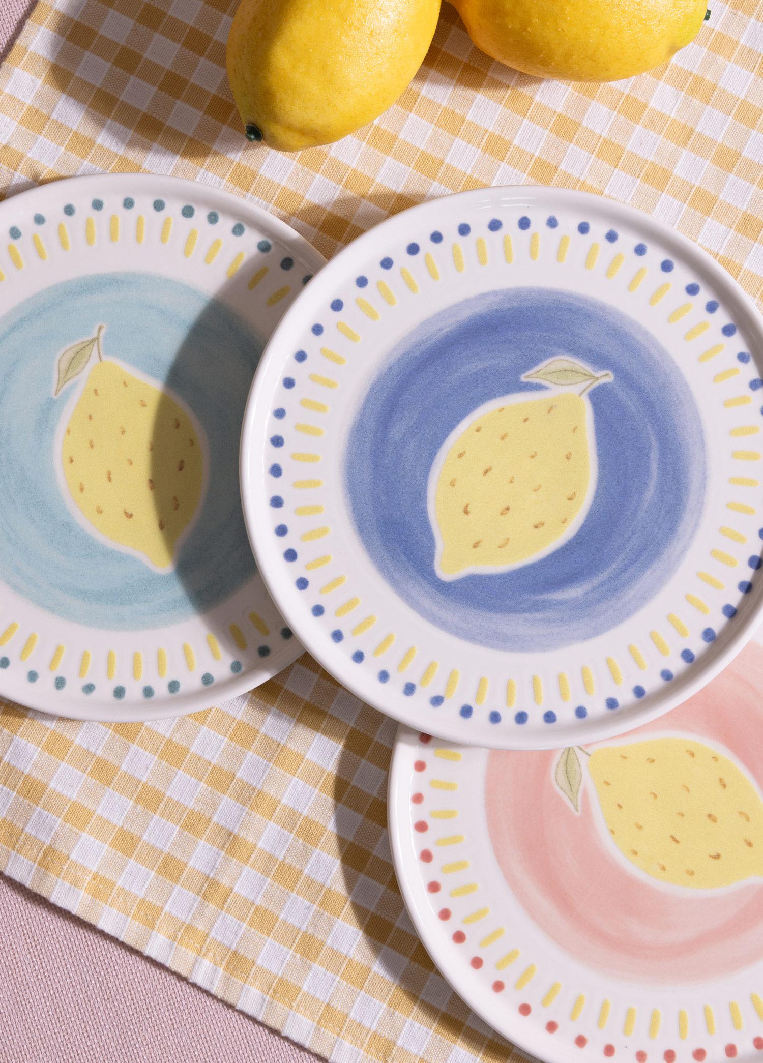 Italian Summer Pasta Tabağı 6Lı Set 19 Cm