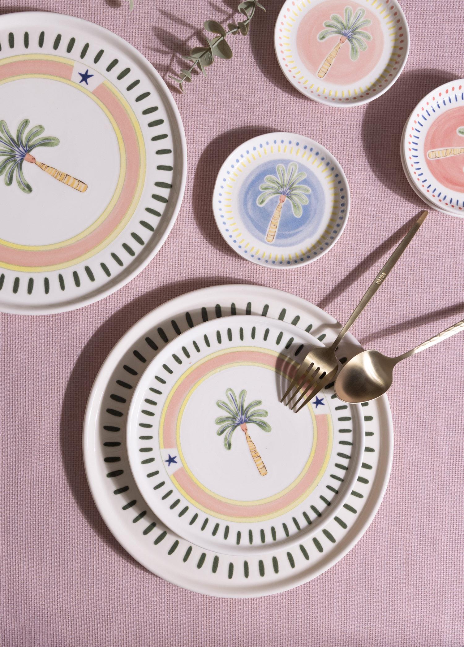 Italian Summer Pasta Tabağı 6Lı Set 19 Cm