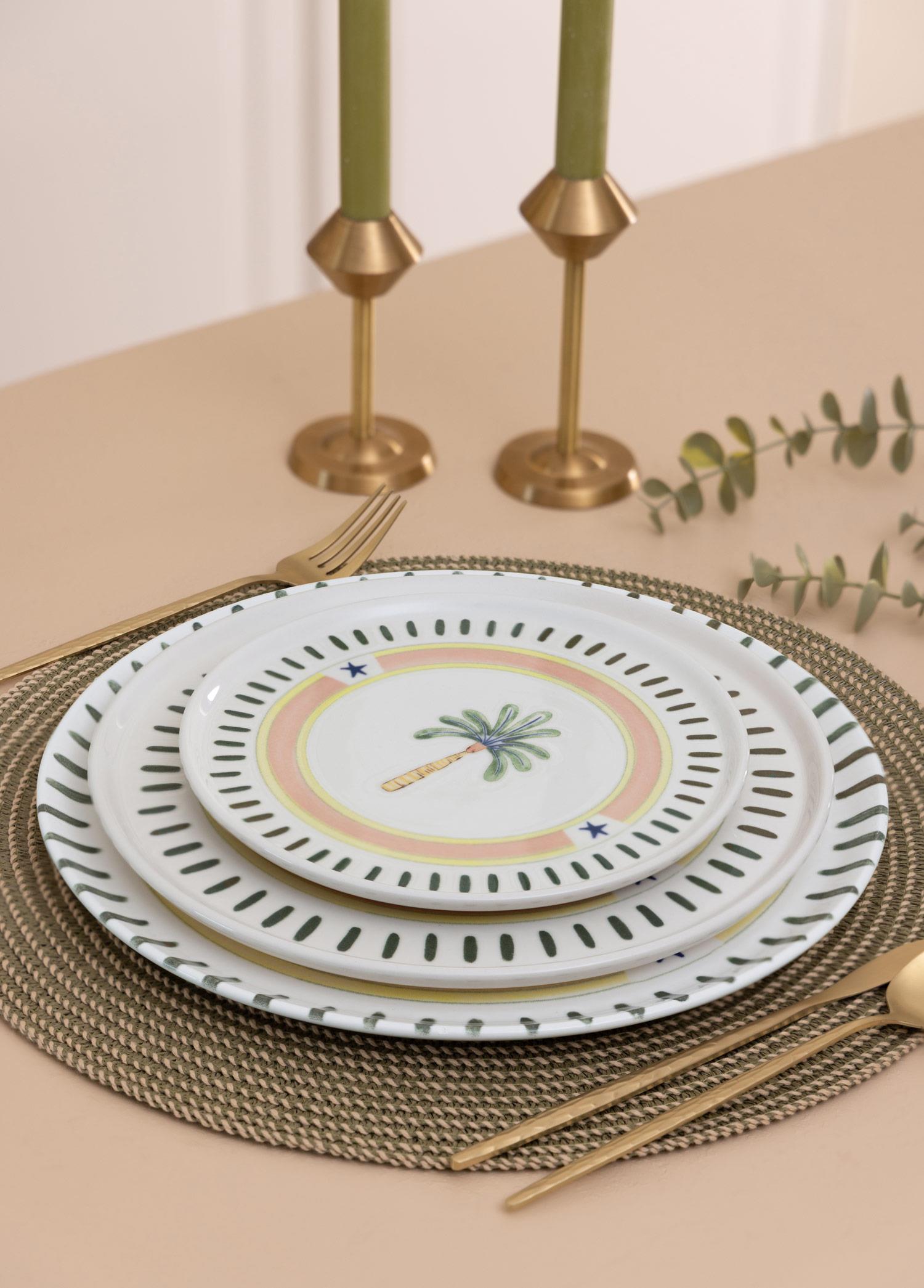Italian Summer Pasta Tabağı 6Lı Set 19 Cm