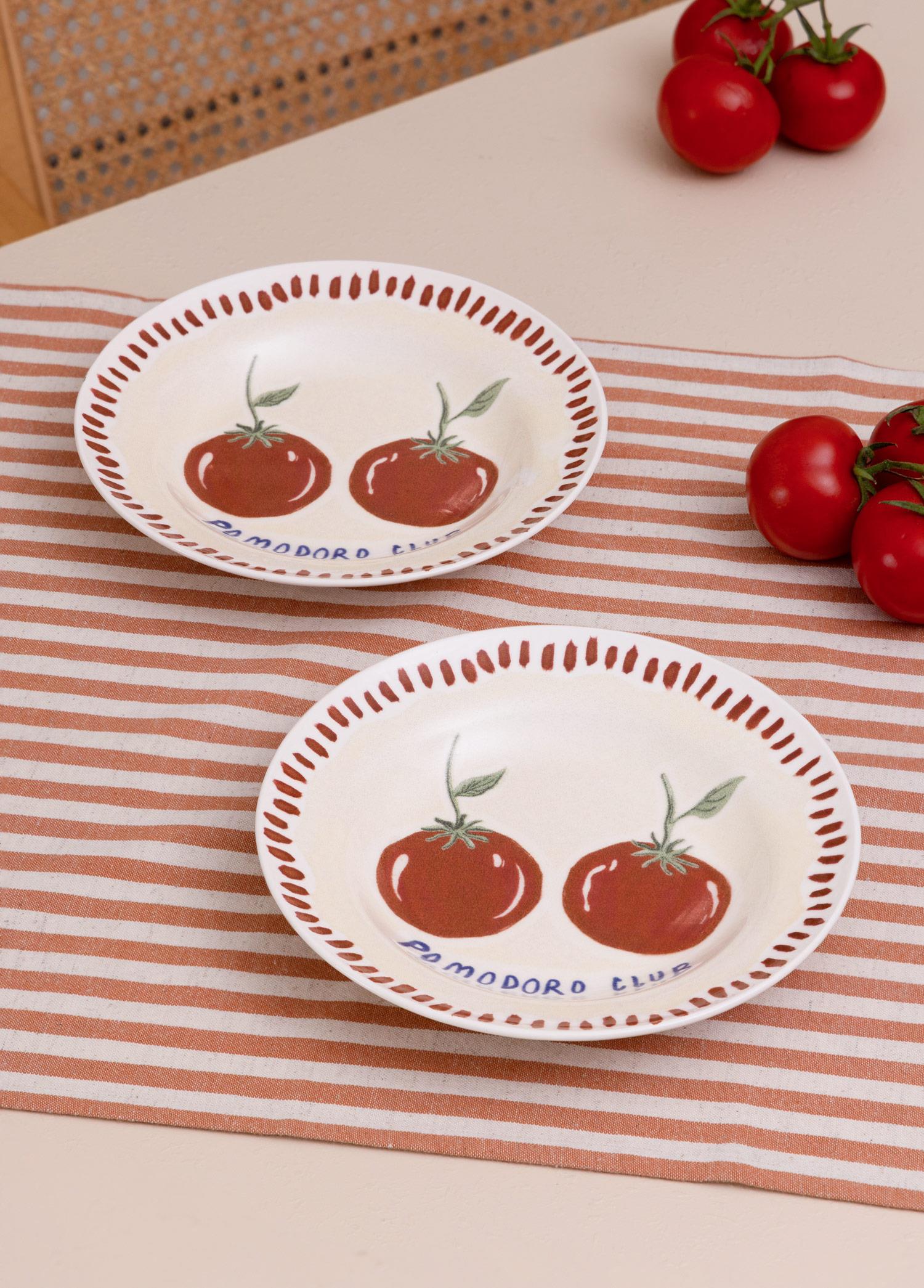 Italian Summer Yemek Tabağı 2Li Set 22 Cm