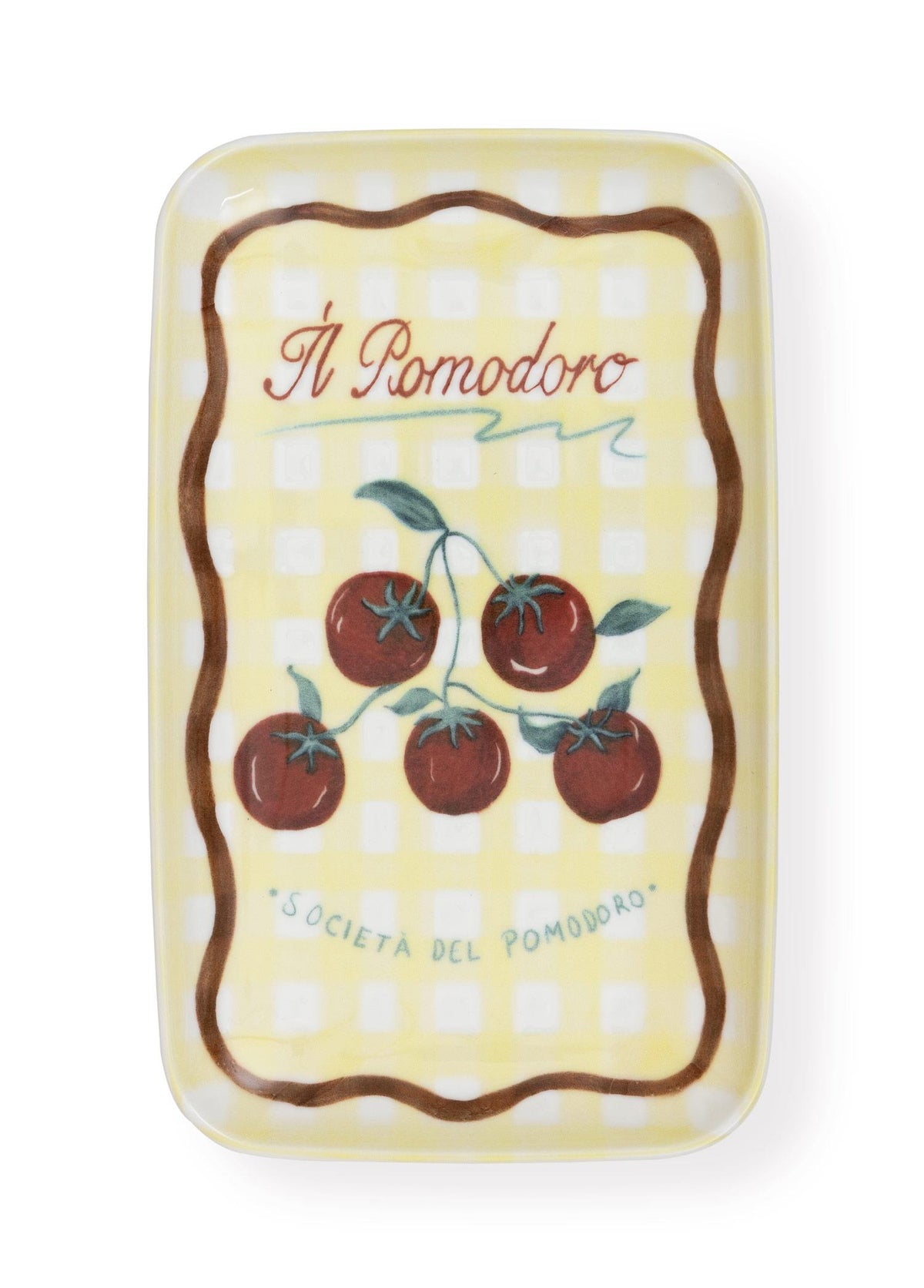 Italian Summer Dikdörtgen Servis Tabağı 31X20 Cm