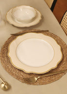 Jaswely Servis Tabağı 6 Parça Krem 27 Cm