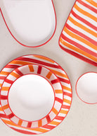 Joy Oval Servis Tabağı 2Li Set Kırmızı 17X30X4 Cm