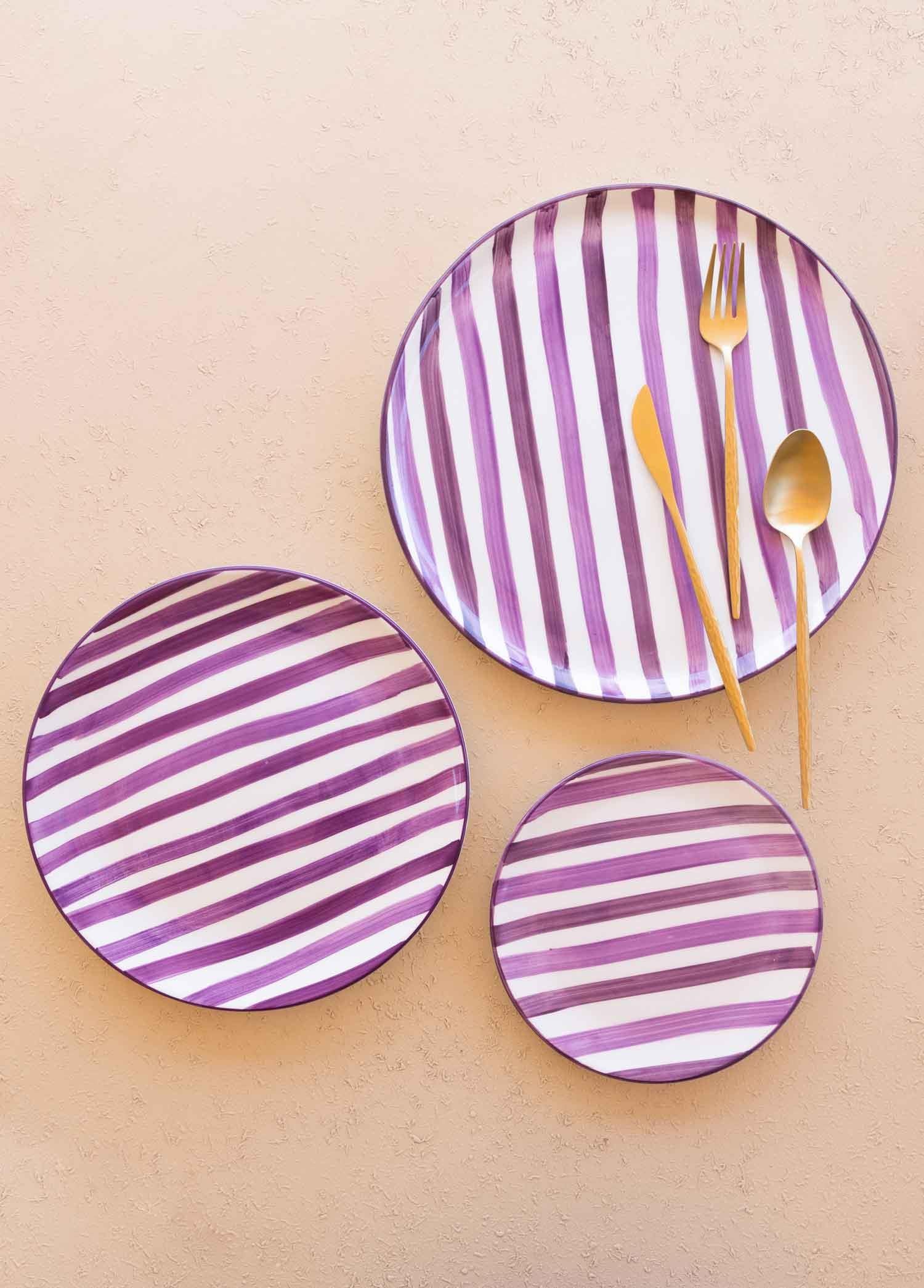 Joy Servis Tabağı 6Lı Set Mor 26 Cm