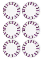 Joy Yemek Tabağı 6Lı Set Mor 20 Cm