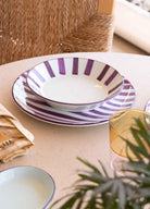 Joy Yemek Tabağı 6Lı Set Mor 20 Cm