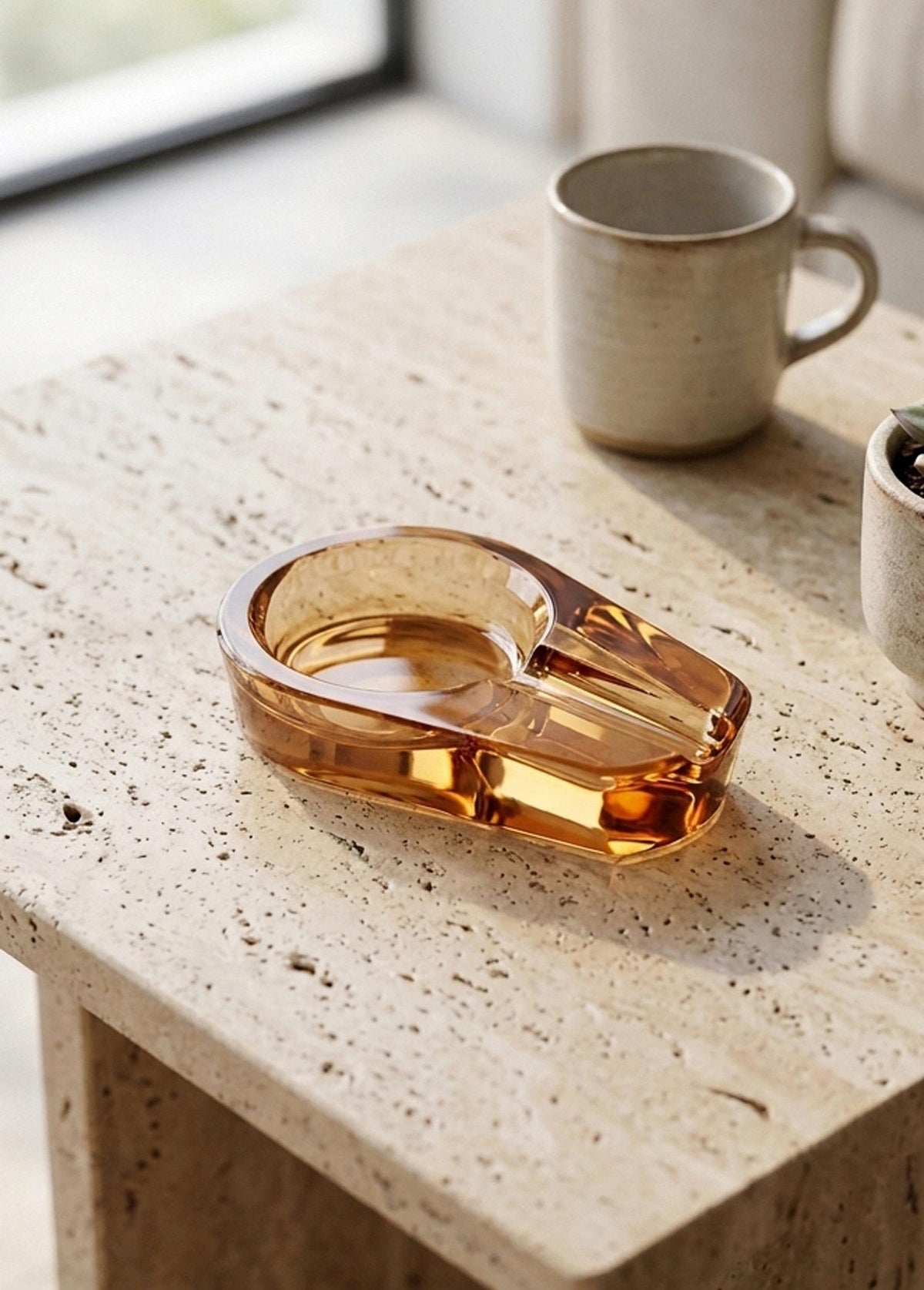 Kristal Puro Küllüğü Amber 12X8 Cm