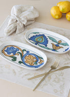 Limoncello Oval Servis Tabağı 2Li Set Gri 23 Cm