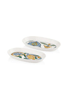 Limoncello Oval Servis Tabağı 2Li Set Gri 23 Cm