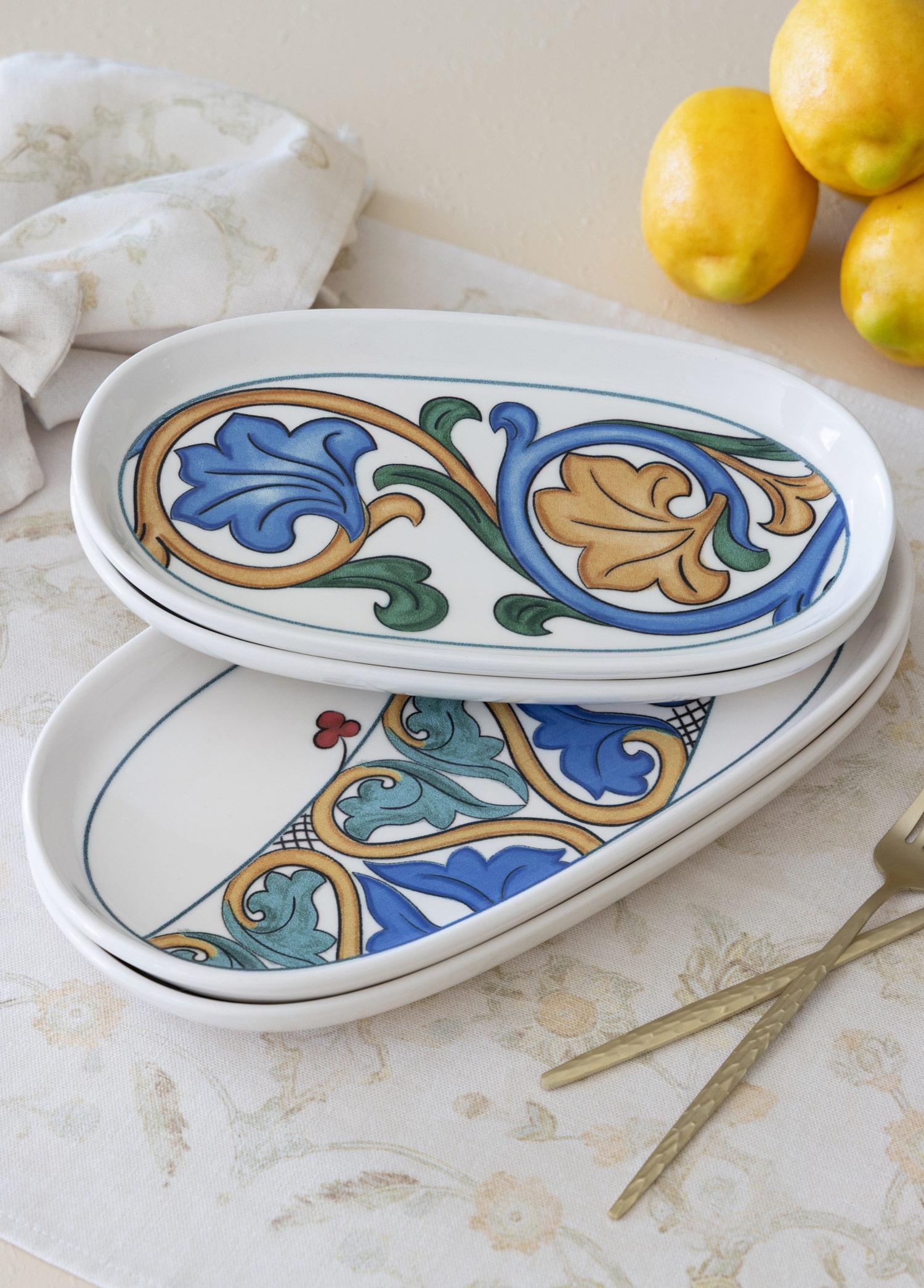 Limoncello Oval Servis Tabağı 2Li Set Gri 29 Cm