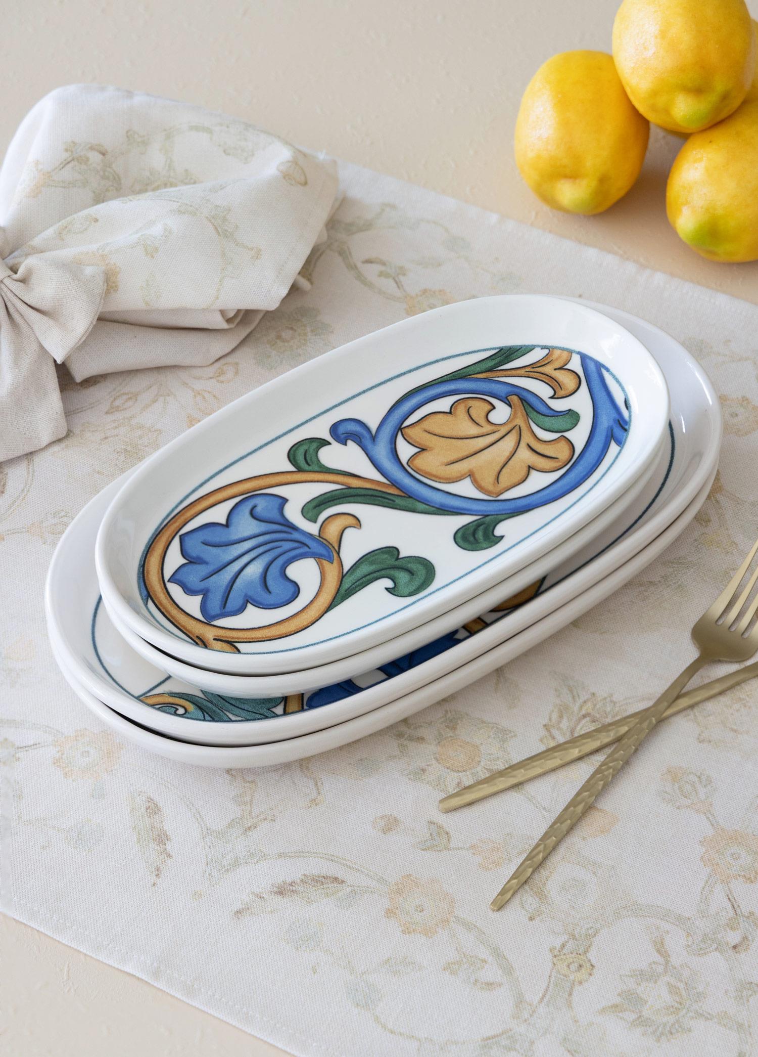 Limoncello Oval Servis Tabağı 2Li Set Gri 29 Cm