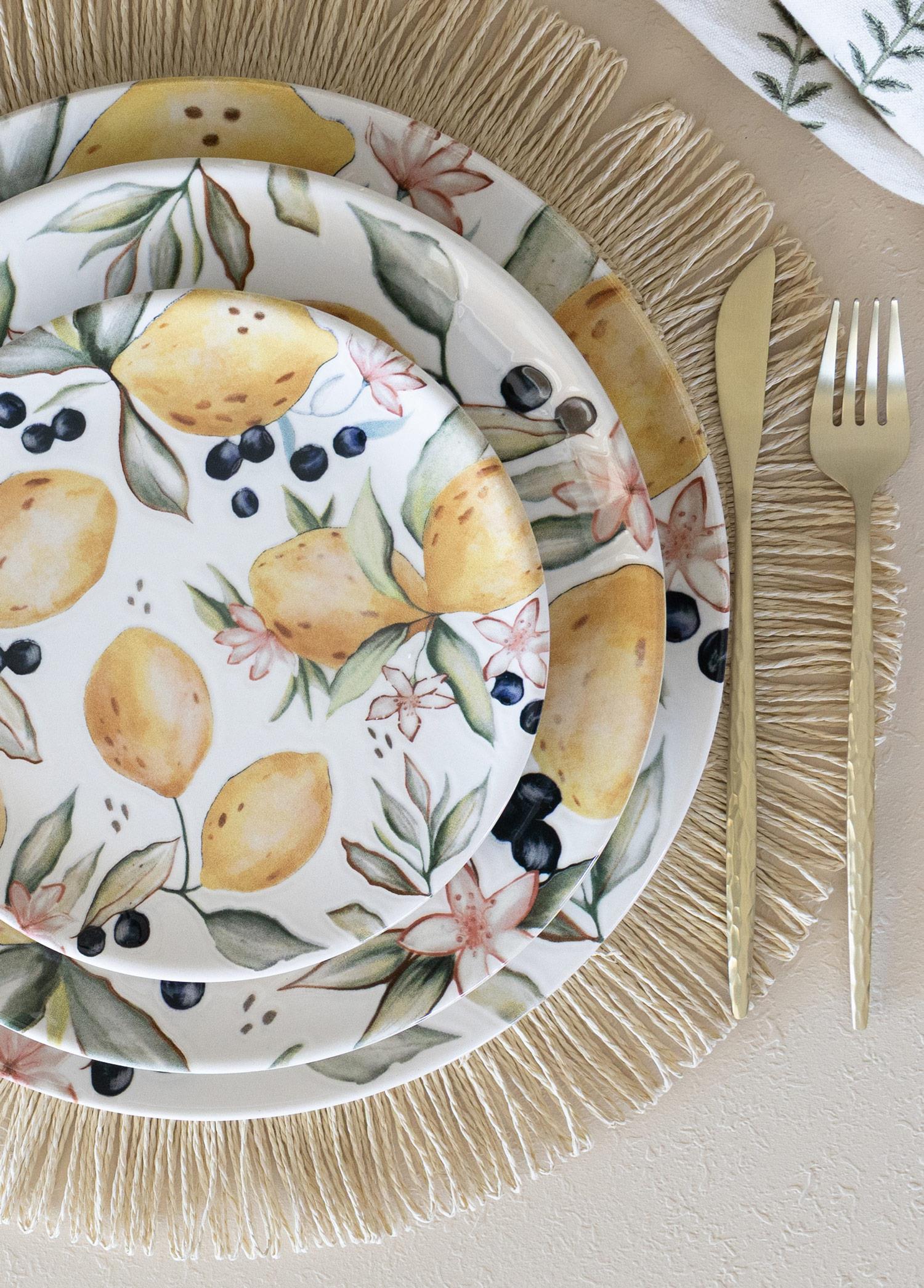 Limoncello Pasta Tabağı 6Lı Set 19 Cm Lmn012