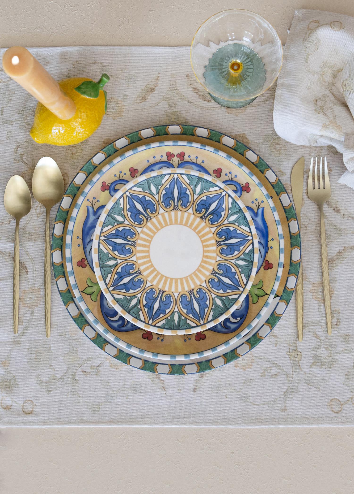 Limoncello Pasta Tabağı 6Lı Set 19 Cm