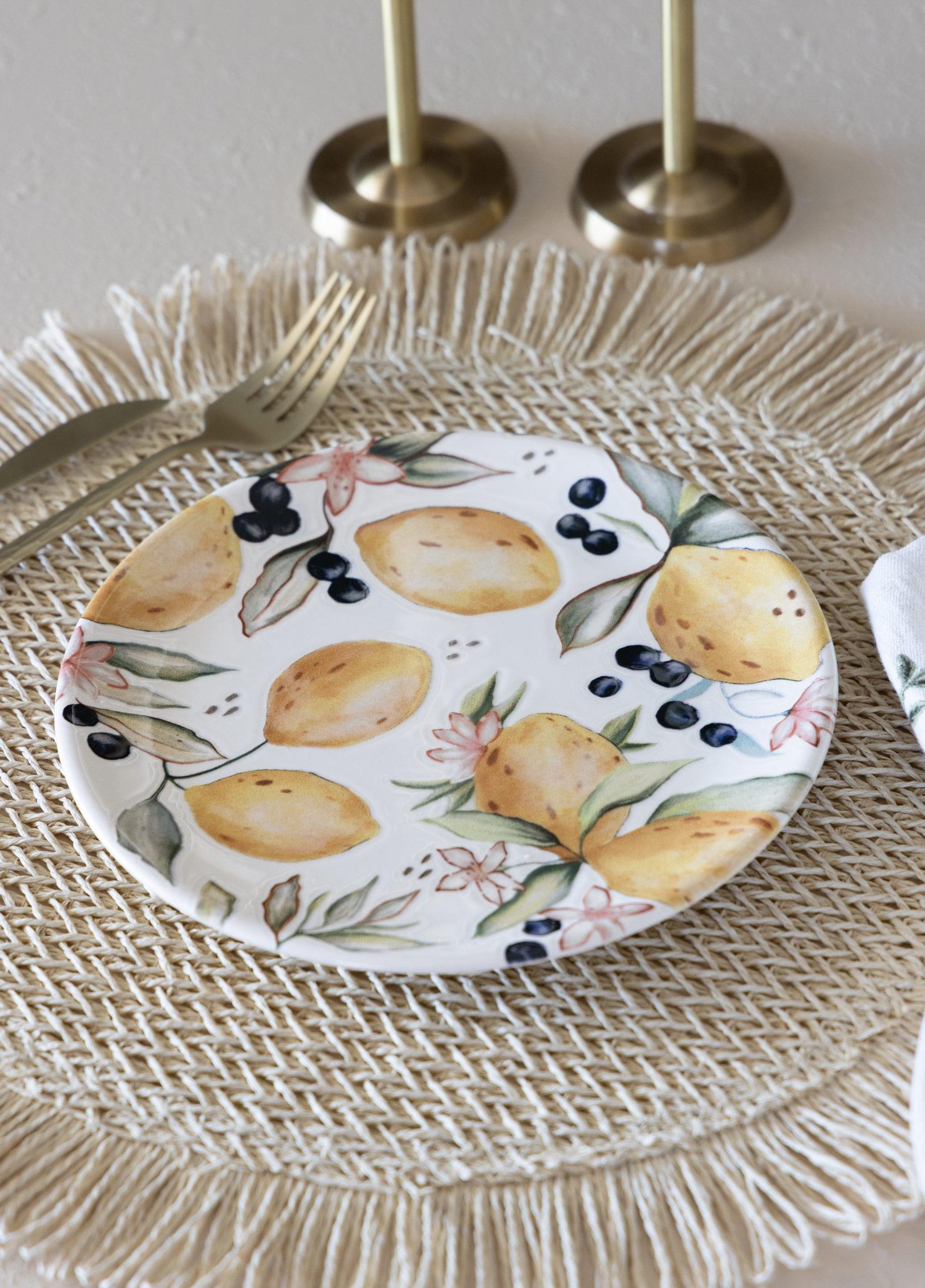 Limoncello Servis Tabağı 6Lı Set 26 Cm Lmn013