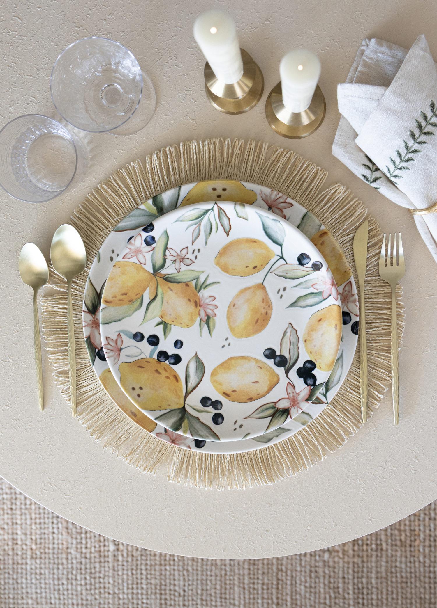 Limoncello Servis Tabağı 6Lı Set 26 Cm Lmn013