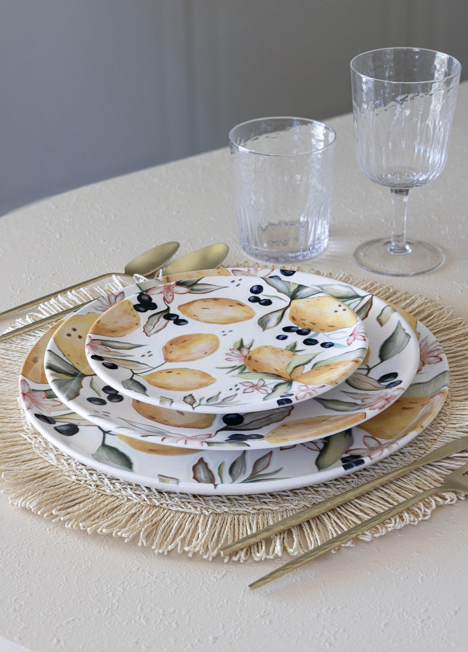 Limoncello Servis Tabağı 6Lı Set 26 Cm Lmn013