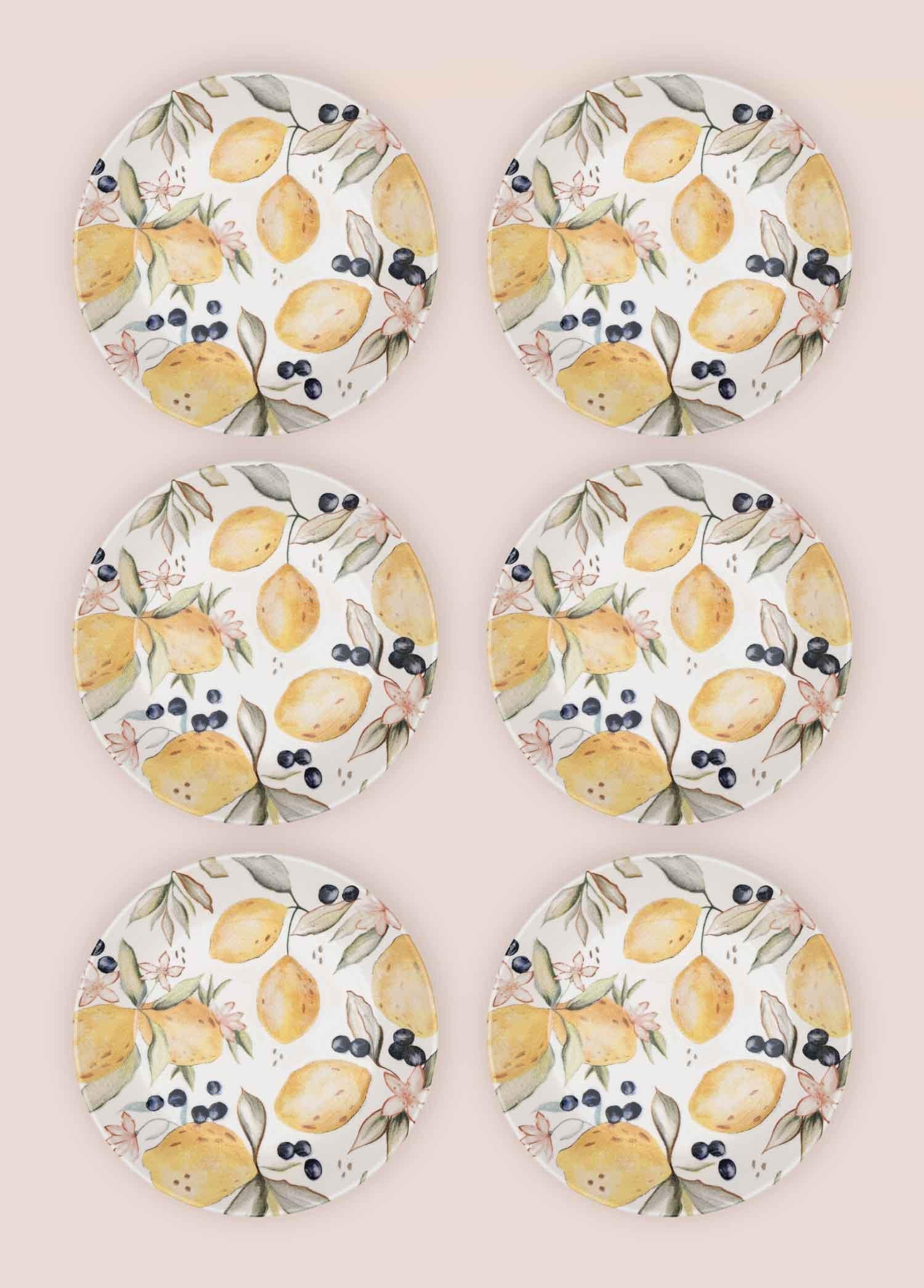 Limoncello Yemek Tabağı 6Lı Set 20 Cm
