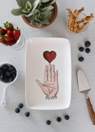 Luv Dikdörtgen Servis Tabağı 31X20 Cm