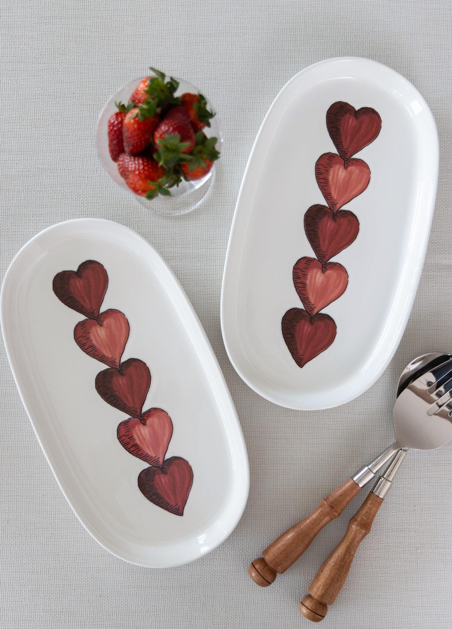 Luv Oval Servis Tabağı 2Li 29 Cm