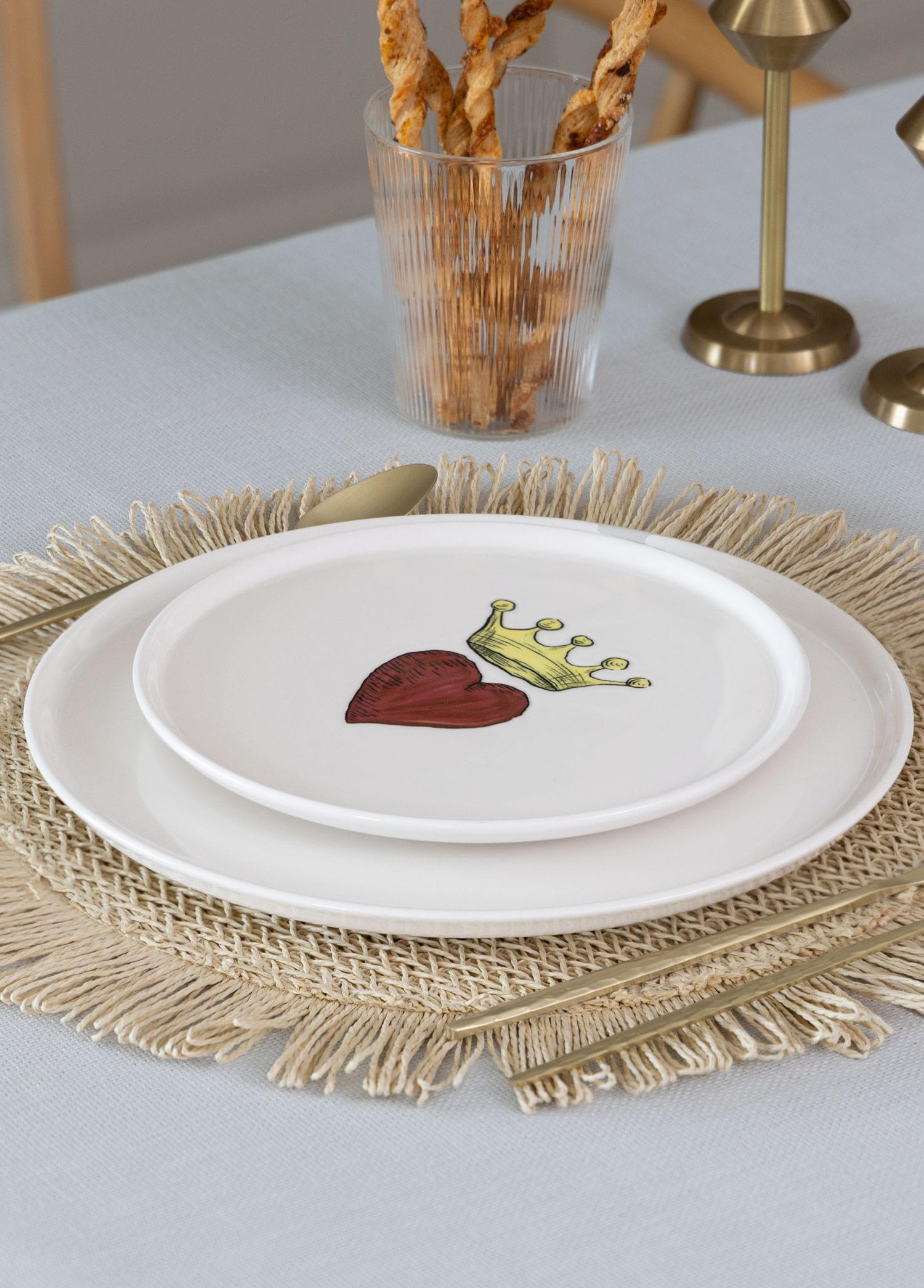 Luv Pasta Tabağı 6Lı Set 19 Cm