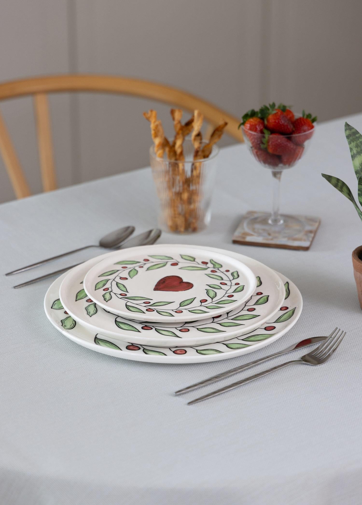 Luv Pasta Tabağı 6Lı Set 19 Cm