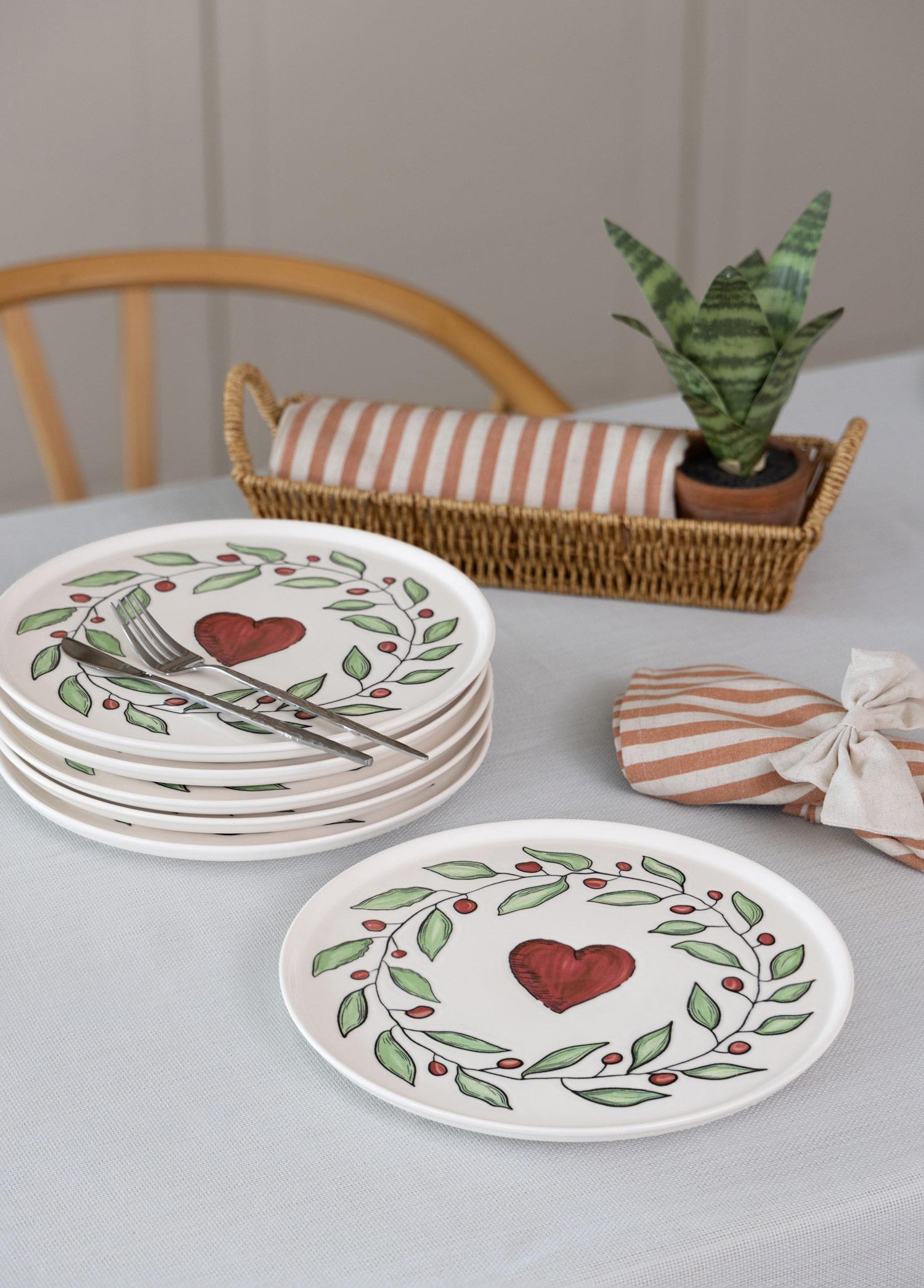 Luv Servis Tabağı 6Lı Set 26 Cm