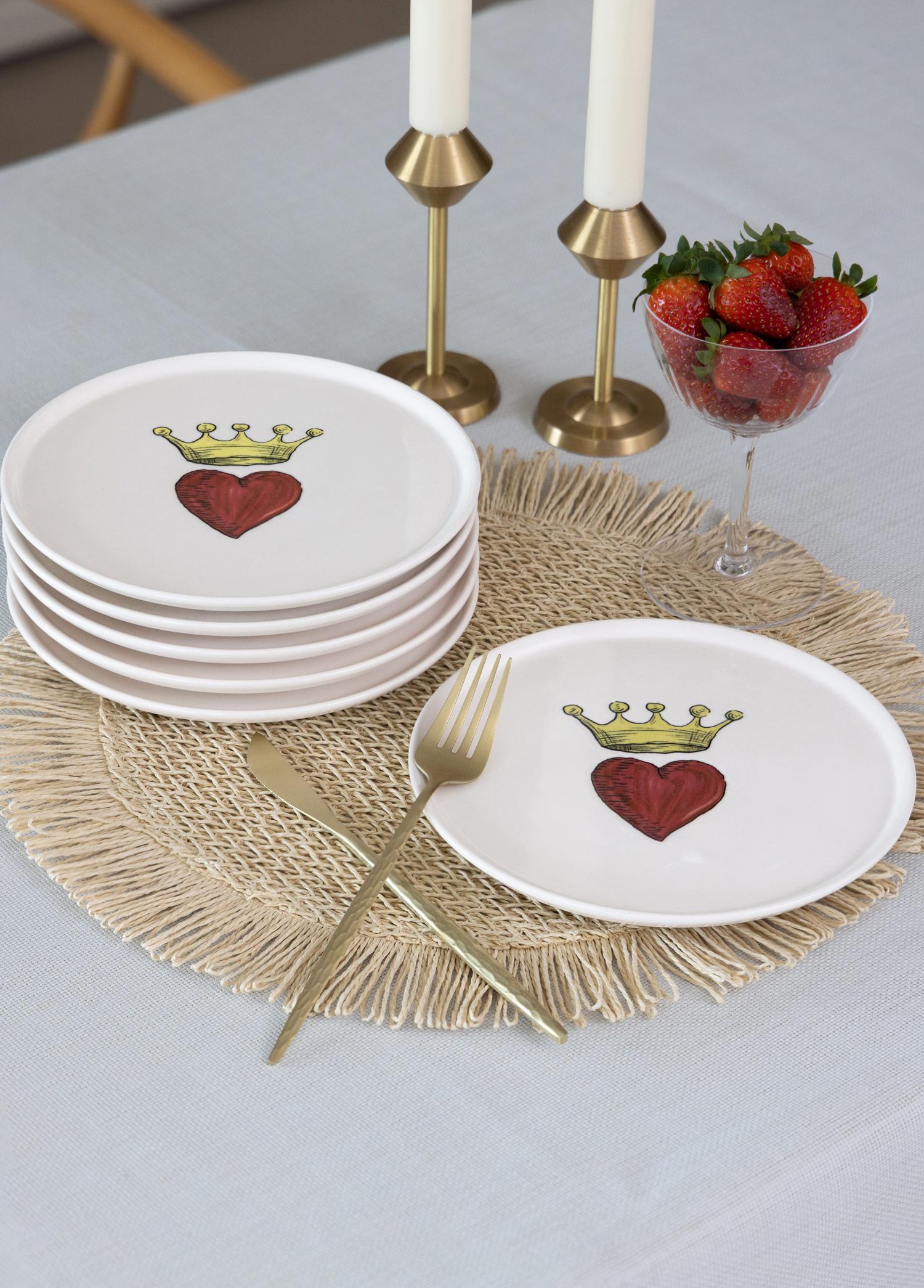Luv Servis Tabağı 6Lı Set 26 Cm