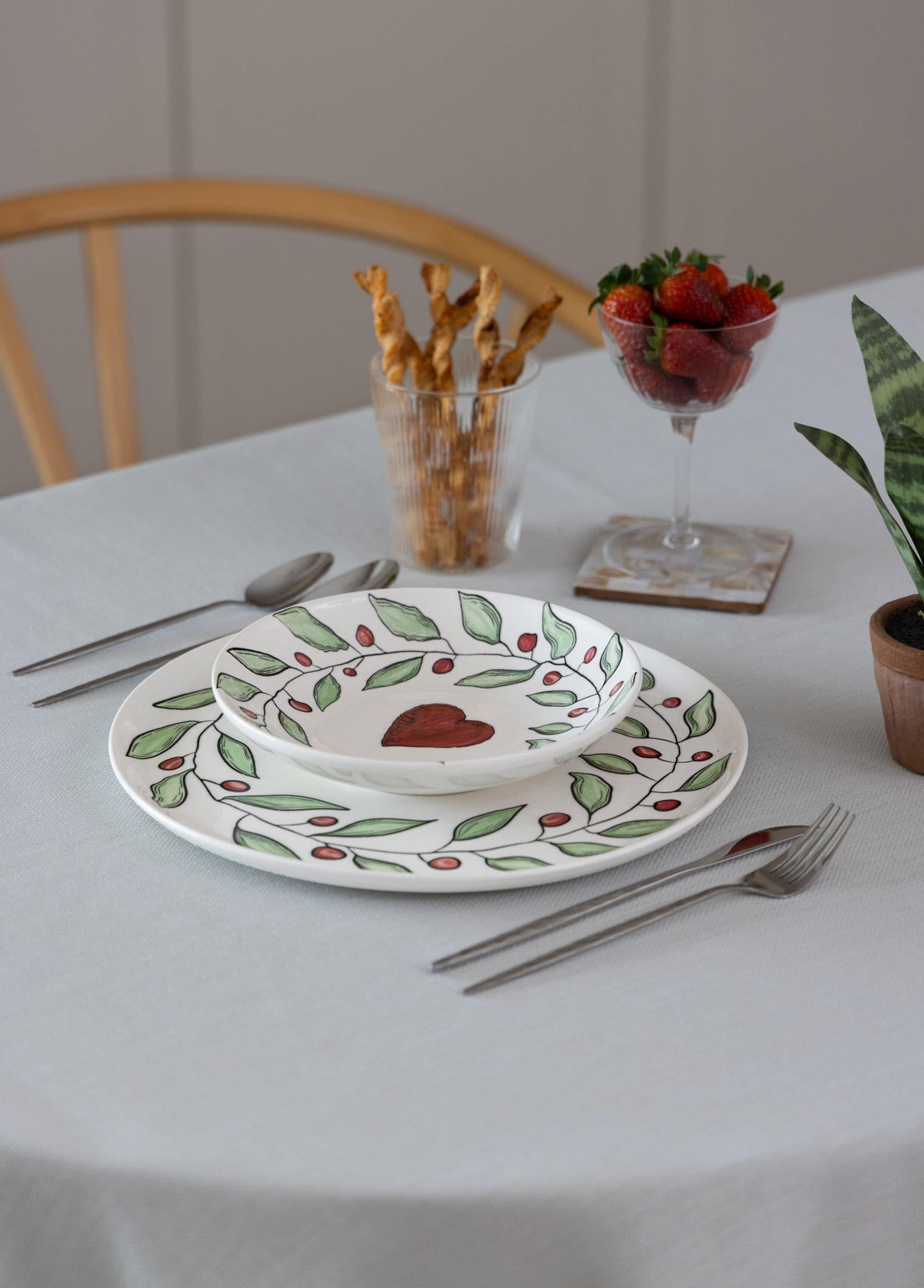 Luv Yemek Tabağı 6Lı Set 20 Cm