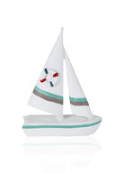 Marin Çift Yelkenli Kırmızı Mavi Can Simitli 24 Cm