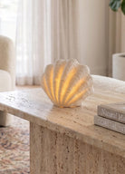 Marin Led Aydınlatmalı İStiridye Deniz Kabuğu 13Cm