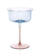 Martini Kadehi Mavi Turuncu 16X11X8 Cm