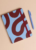 Mavi Bordo Desenli Defter 16 X 21 Cm