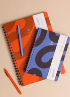 Mavi Lacivert Desenli Defter 16 X 21 Cm