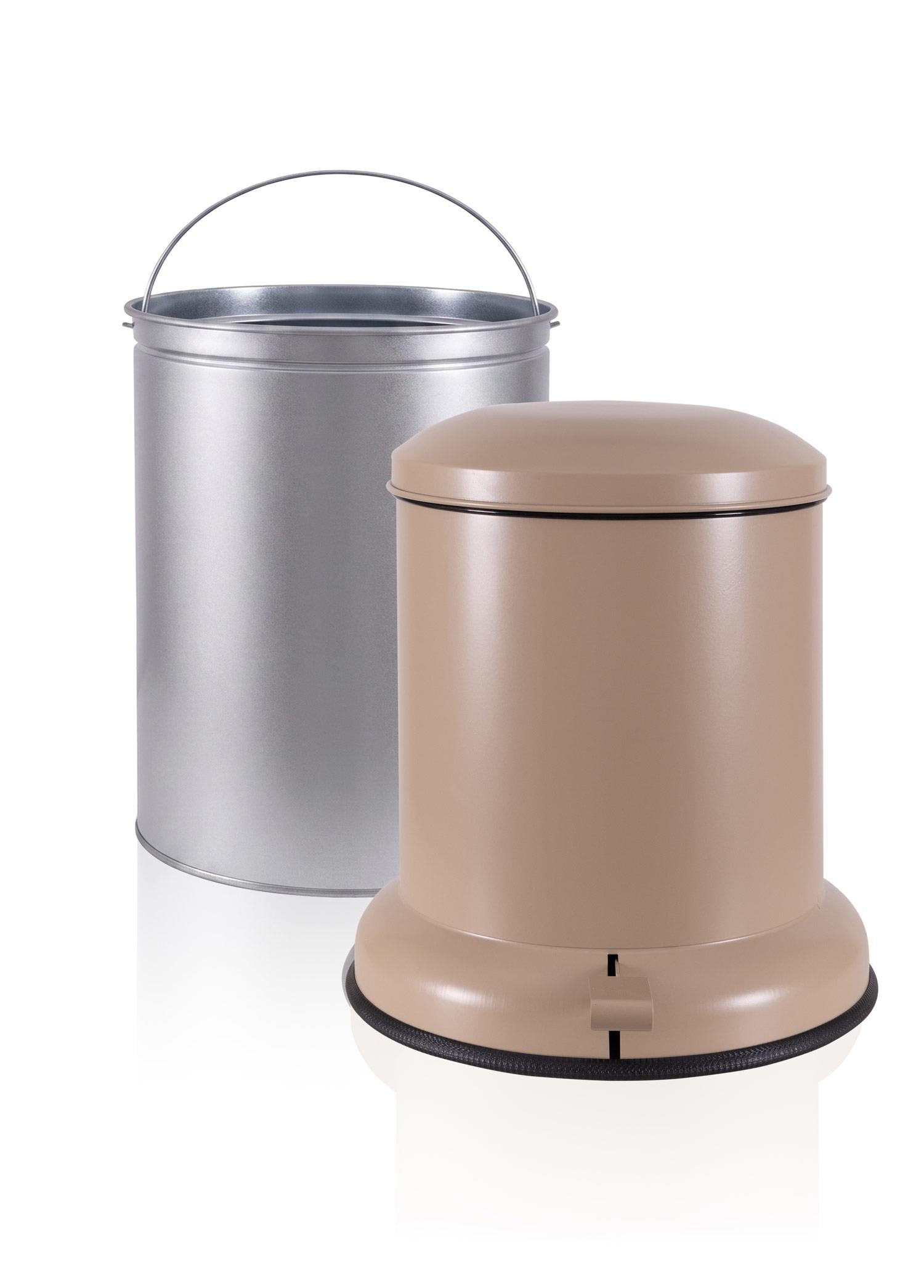 Metal Pedallı Çöp Kovası Mocha 20 Lt