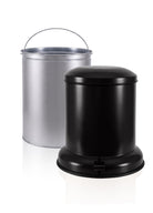 Metal Pedallı Çöp Kovası Siyah 20 Lt